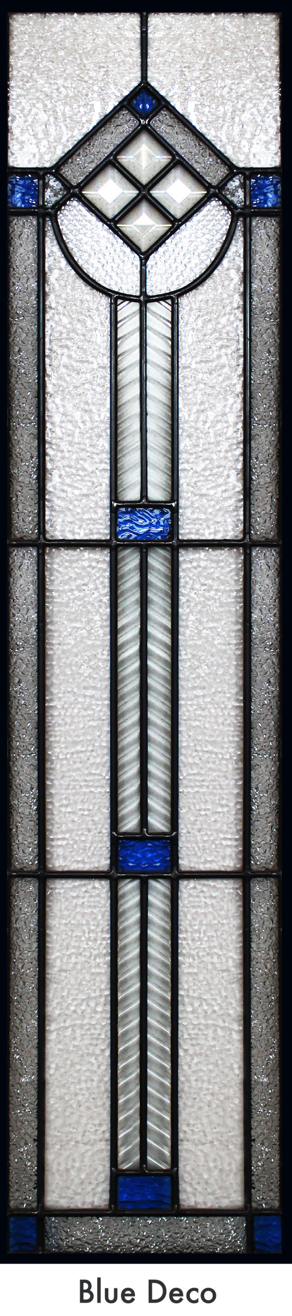 Blue Deco Leadlight
