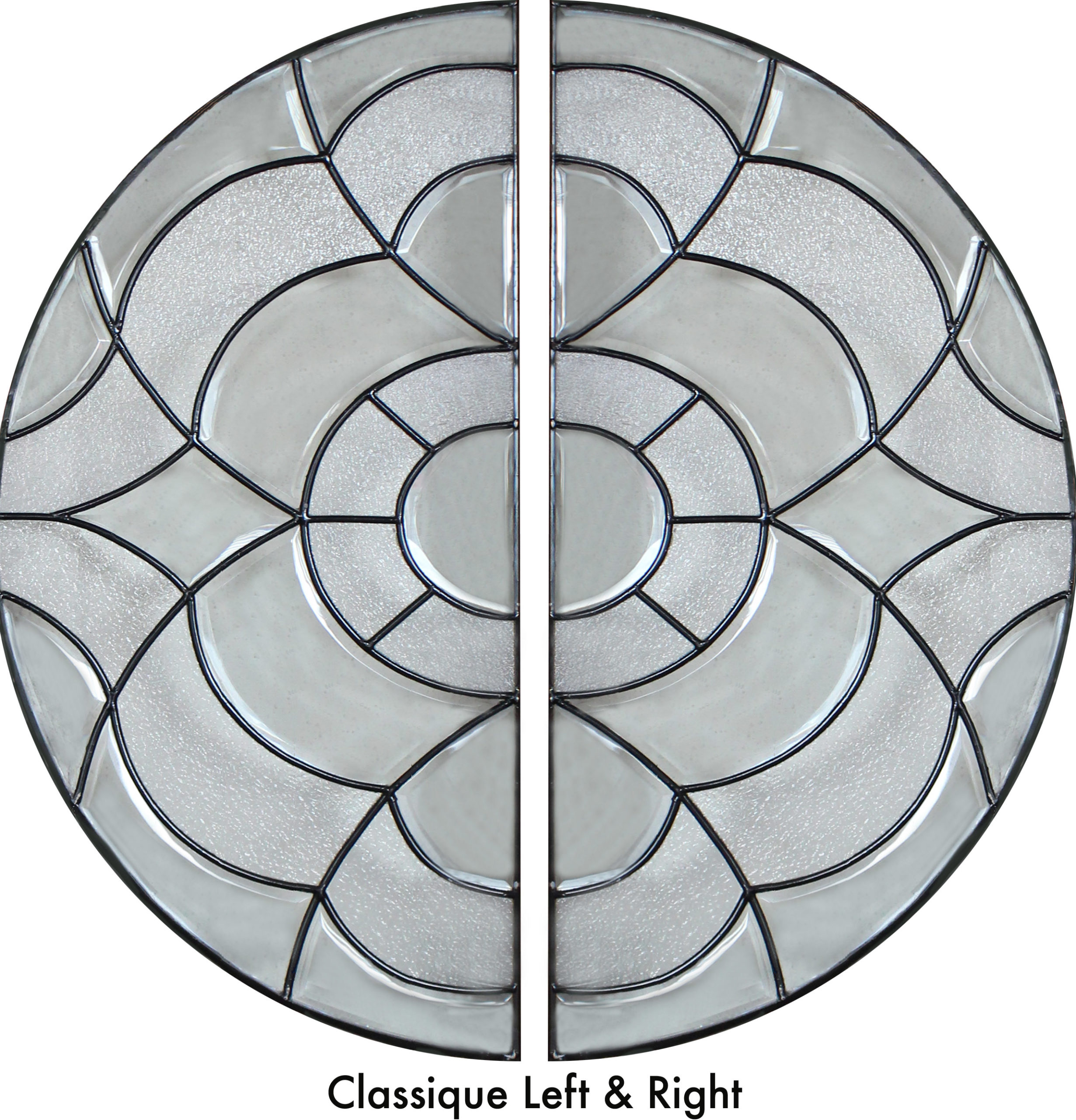 Classique leadlight Left & Right