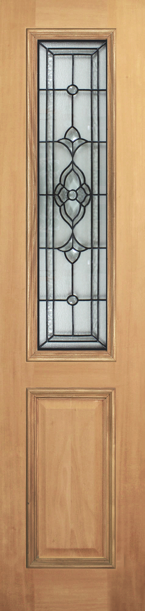 Colonial bollection mould sidelite with Flower triple glazed leadlight