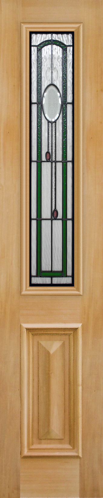 Federation sidelite with Georgian teardrop leadlight