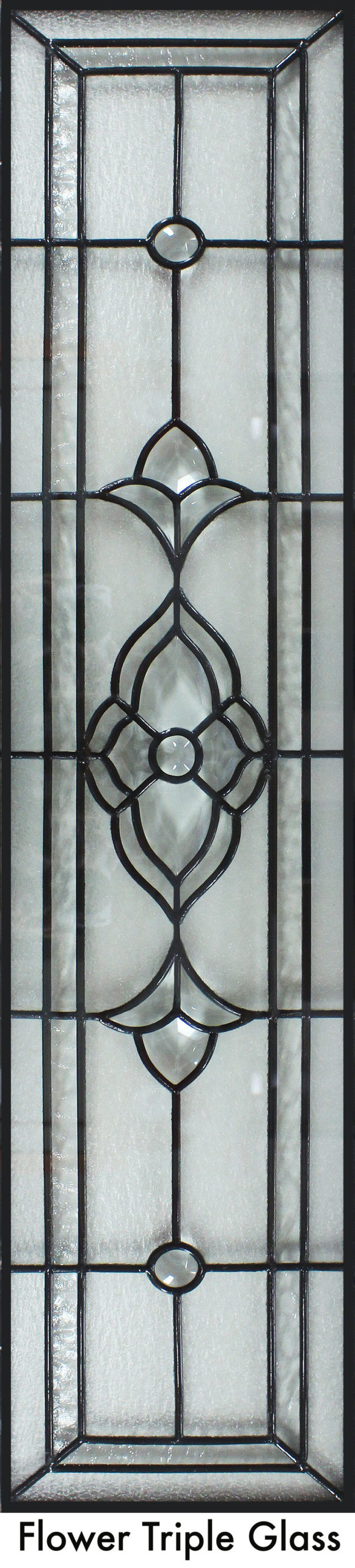 Flower Triple Glass Leadlight