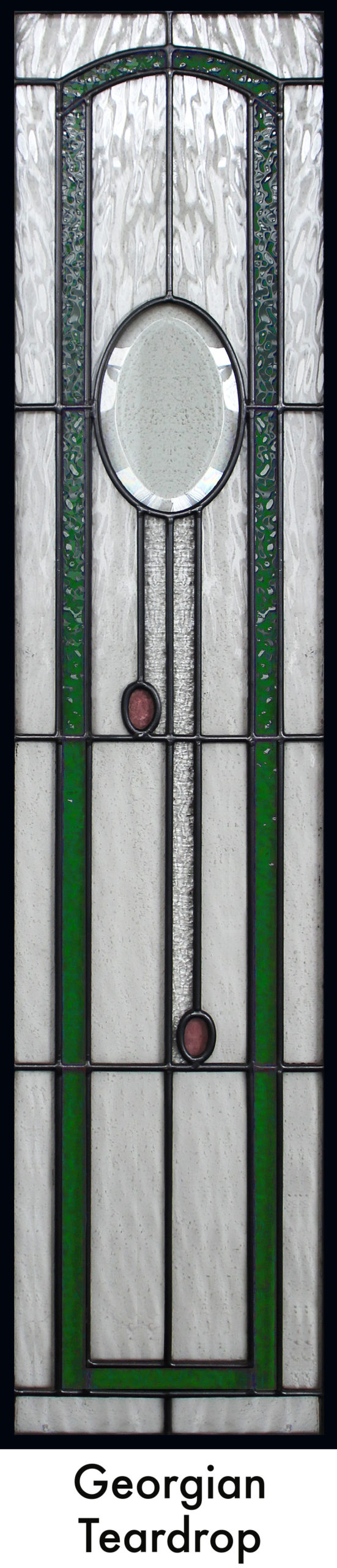 Georgian Tear Drop Leadlight