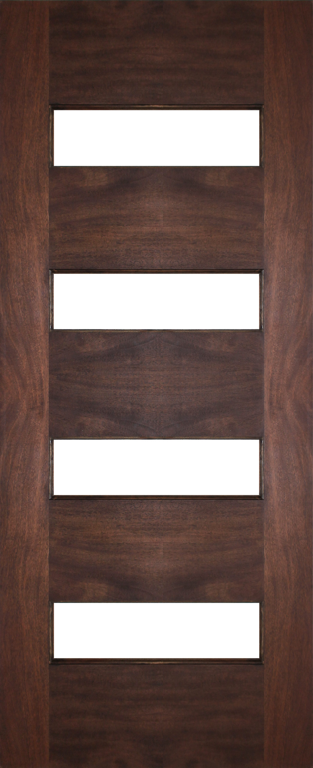 Nolan solid timber door brown stained