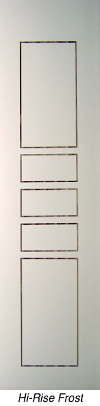 Hi-rise frost enamel glass