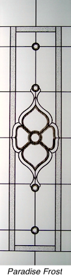 Paradise frost enamel glass